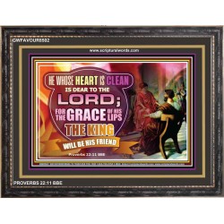 A CLEAN HEART   Bible Verses Frame Art Prints   (GWFAVOUR8502)   "45x33"