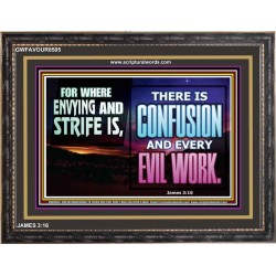 ABSTAIN FROM ENVY AND STRIFE   Scriptural Wall Art   (GWFAVOUR8505)   
