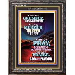 PRAISE GOD   Bible Verse Frame   (GWFAVOUR8548)   