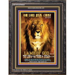 OUR LORD JESUS CHRIST THE LAMB OF GOD   Scriptural Portrait Acrylic Glass Frame   (GWFAVOUR8620)   