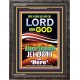 ADONAI JEHOVAH SHAMMAH GOD IS HERE   Framed Hallway Wall Decoration   (GWFAVOUR8654)   