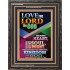 LOVE THE LORD THY GOD   Inspirational Wall Art Poster   (GWFAVOUR8660)   "33x45"