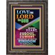 LOVE THE LORD THY GOD   Inspirational Wall Art Poster   (GWFAVOUR8660)   