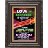 LOVE THY NEIGHBOR   Inspirational Wall Art Wooden Frame   (GWFAVOUR8661)   "33x45"