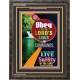 OBEY THE LORDS  COMMANDS   Bible Verses  Picture Frame Gift   (GWFAVOUR8685)   