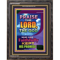 PRAISE THE LORD   Bible Verses Framed for Home   (GWFAVOUR8689)   