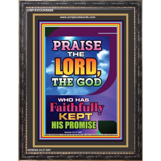 PRAISE THE LORD   Bible Verses Framed for Home   (GWFAVOUR8689)   