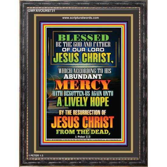 ABUNDANT MERCY   Scripture Wood Frame Signs   (GWFAVOUR8731)   