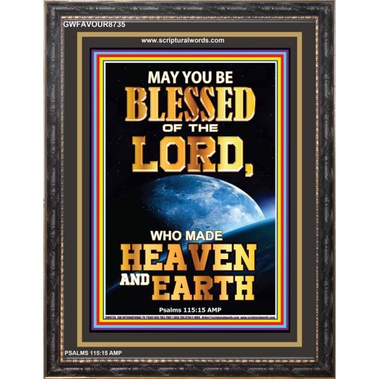 WHO MADE HEAVEN AND EARTH   Encouraging Bible Verses Framed   (GWFAVOUR8735)   