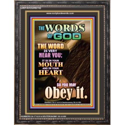 OBEY THE WORD OF GOD   Frame Bible Verse   (GWFAVOUR8743)   