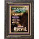 OBEY THE WORD OF GOD   Frame Bible Verse   (GWFAVOUR8743)   