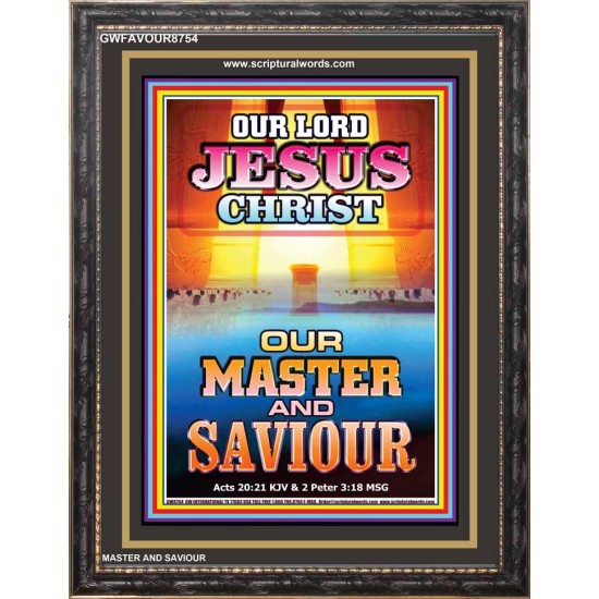 MASTER AND SAVIOUR   Christian Artwork   (GWFAVOUR8754)   