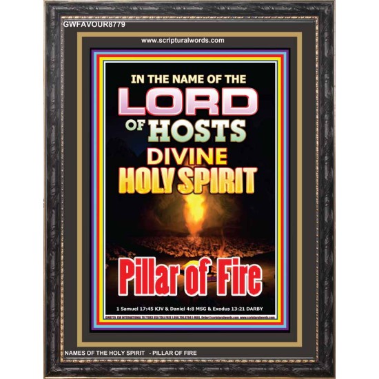 PILLAR OF FIRE   contemporary Christian Art Frame   (GWFAVOUR8779)   