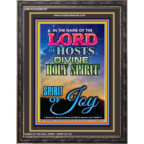 THE SPIRIT OF JOY   Bible Verse Acrylic Glass Frame   (GWFAVOUR8797)   