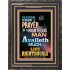 PRAYERS OF THE RIGHTEOUS AVAILETH MUCH   Picture Frame   (GWFAVOUR8818)   "33x45"