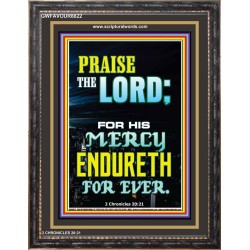 PRAISE THE LORD   Framed Interior Wall Decoration   (GWFAVOUR8822)   