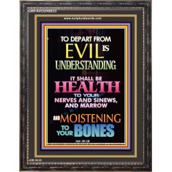 WISDOM IS HEALTH   Inspirational Wall Art Frame   (GWFAVOUR8833)   