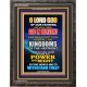 POWER AND MIGHT   Inspirational Wall Art Wooden Frame   (GWFAVOUR8835)   