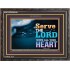 WITH ALL YOUR HEART   Framed Religious Wall Art    (GWFAVOUR8846L)   "45x33"
