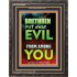 PUT AWAY EVIL   Inspirational Bible Verses Framed   (GWFAVOUR8855)   "33x45"