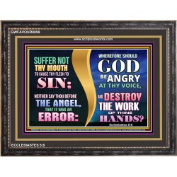 SIN NOT   Scripture Art Wooden Frame   (GWFAVOUR8899)   