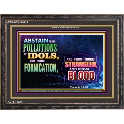 ABSTAIN FORNICATION   Inspirational Wall Art Poster   (GWFAVOUR8929)   