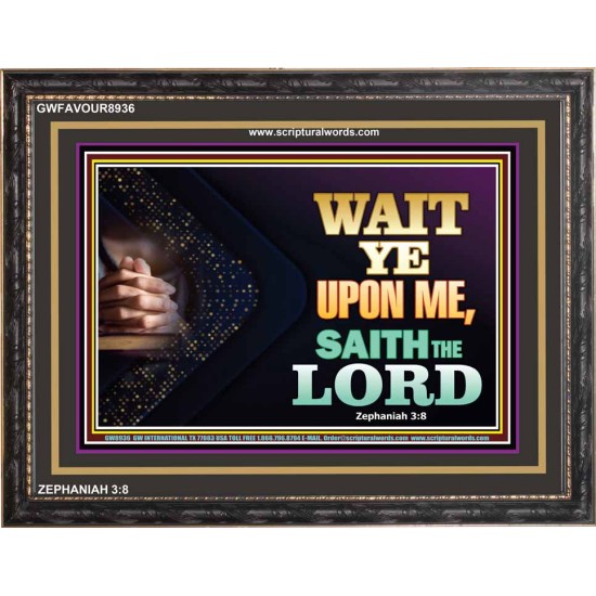 WAIT UPON THE LORD   Bible Scriptures on Forgiveness Acrylic Glass Frame   (GWFAVOUR8936)   