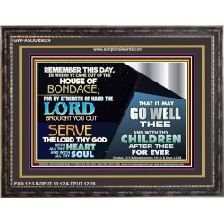 SERVE THE LORD   Framed Art Work   (GWFAVOUR9024)   