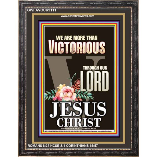 MORE THAN VICTORIOUS   Bible Verse Picture Frame Gift   (GWFAVOUR9111)   