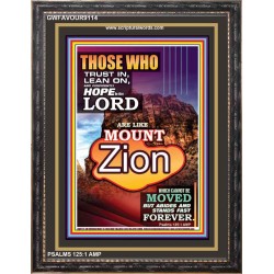 MOUNT ZION   Bible Verse Framed for Home   (GWFAVOUR9114)   