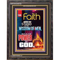 YOUR FAITH   Frame Bible Verse Online   (GWFAVOUR9126)   "33x45"