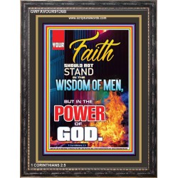 YOUR FAITH   Framed Bible Verses Online   (GWFAVOUR9126B)   "33x45"