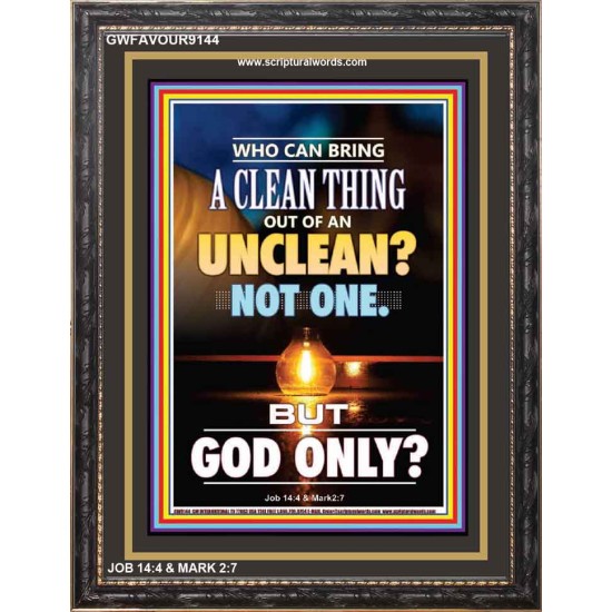 UNCLEAN   Scriptures Wall Art   (GWFAVOUR9144)   