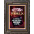 WE BROUGHT NOTHING TO THE WORLD   Frame Scriptures Dcor   (GWFAVOUR9147)   "33x45"