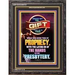 NEGLECT NOT  THE GIFT   Bible Verse Frame   (GWFAVOUR9151)   