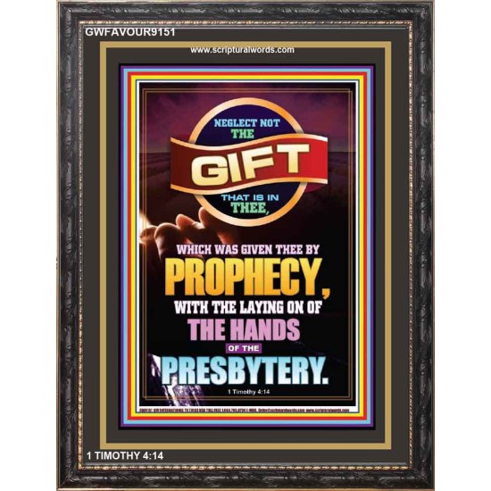 NEGLECT NOT  THE GIFT   Bible Verse Frame   (GWFAVOUR9151)   