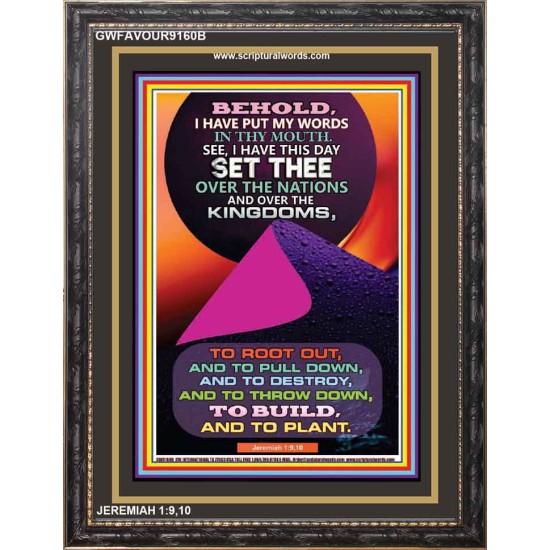 OVER THE NATIONS OF THE EARTH   Scripture Art Prints   (GWFAVOUR9160B)   