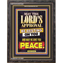 MAY HE GIVE YOU PEACE   Framed Scripture Art   (GWFAVOUR9164B)   