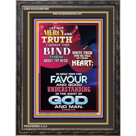 MERCY AND TRUTH   Contemporary Christian Wall Art Frame   (GWFAVOUR9180)   