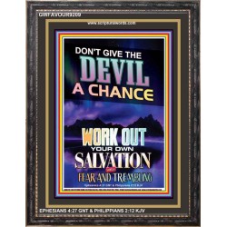 WORK OUT YOUR SALVATION   Bible Verses Wall Art Acrylic Glass Frame   (GWFAVOUR9209)   "33x45"