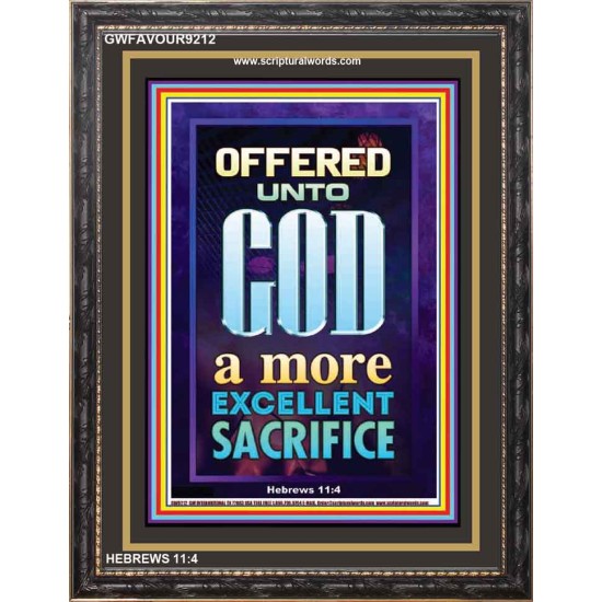 A MORE EXCELLENT SACRIFICE   Contemporary Christian poster   (GWFAVOUR9212)   
