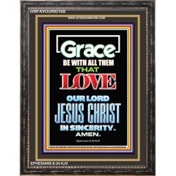 LOVE THE LORD   Wall Art Poster   (GWFAVOUR9216B)   