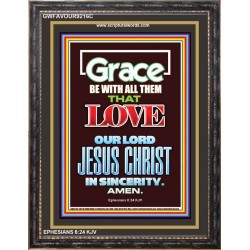 LOVE THE LORD   Contemporary Christian Wall Art   (GWFAVOUR9216C)   