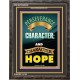 PERSEVERANCE AND CHARACTER   Framed Office Wall Decoration   (GWFAVOUR9226)   