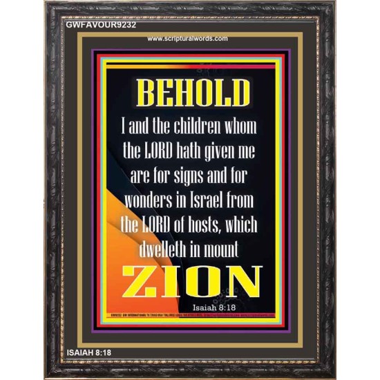 OUR CHILDREN FOR SIGNS AND WONDERS   Inspiration Wall Art Frame   (GWFAVOUR9232)   