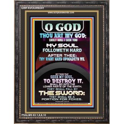 O GOD YOU ARE MY GOD   Contemporary Christian Art Acrylic Glass Frame   (GWFAVOUR9241)   