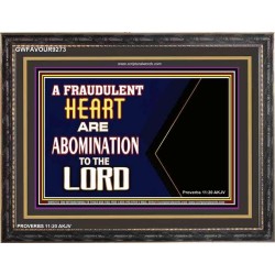 WHAT ARE ABOMINATION TO THE LORD   Large Framed Scriptural Wall Art   (GWFAVOUR9273)   "45x33"