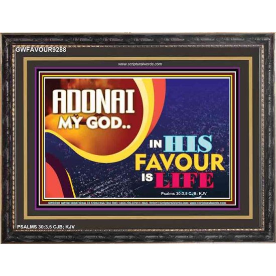 ADONAI MY GOD   Bible Verse Framed for Home Online   (GWFAVOUR9288)   