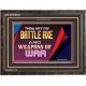 YOU ARE MY WEAPONS OF WAR   Framed Bible Verses   (GWFAVOUR9361)   