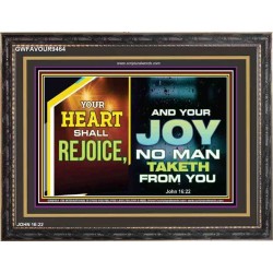 YOUR HEART SHALL REJOICE   Christian Wall Art Poster   (GWFAVOUR9464)   "45x33"